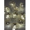 Гирлянда светодиодная "Фонарики" хром 5х3см 10LED тепл. бел. 1.8+0.3м КОСМОС KOC_GIR-B120