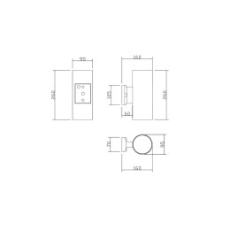 Светильник Rando 2х60Вт E27 IP54 бра настен. Maytoni O419WL-02W