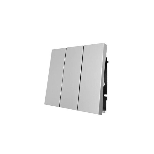 Выключатель 3-кл. СП ZIMA IP20 10А безвинт. зажим сер. матов. LEZARD 704-7488-109QC