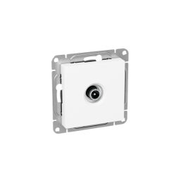 Розетка телевизионная TV 1-м СП Эпика механизм бел. EKF UP1-SOW-TV-1