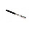 Кабель витая пара S/FTP кат.6A 4 пары 23 AWG ОЖ solid кажд. пара в фольге общий экран - медн. оплетк