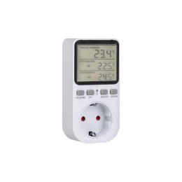 Терморегулятор в розетку 16А-01 бел. Rexant 51-0800