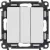 Выключатель 3-кл. СП Valena Life 10А IP20 250В 10AX с лицев. панелью винтов. зажимы механизм бел. Le