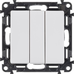 Выключатель 3-кл. СП Valena Life 10А IP20 250В 10AX с лицев. панелью винтов. зажимы механизм бел. Le