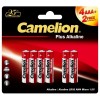 Элемент питания алкалиновый AAA/LR03 1.5В Plus Alkaline 4+2LR03-BP (блист.6шт) Camelion 14112