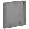 Выключатель жалюзи СП FORTE&PIANO 10А FP511 сталь IEK FP-V15-0-10-1-K46