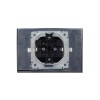 Розетка 2-м СП BRITE 16А в сборе IP44 с крышкой бронза IEK BR-R26-16-44-K45-F