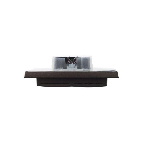 Розетка 2-м СП BRITE 16А в сборе IP44 с крышкой бронза IEK BR-R26-16-44-K45-F