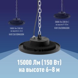 Светильник светодиодный UFO HIgh Bay 150Вт 6500К 174-265В для высоких пролетов КОСМОС KHB120d150W650