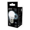 Лампа светодиодная Black 9.5Вт P45 шар 4100К нейтр. бел. E27 950лм GAUSS 105102210