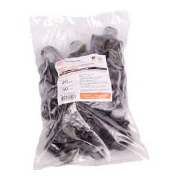 Крепеж-скоба односторонняя d20мм для прямого монтажа атмосф. пластик. черн. (уп.50шт) Промрукав PR13