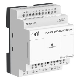 Модуль расширения входов выходов ПЛК 430 4 DI 4 UI (0-10В/DI) 8 TO 24В DC ONI PLR-430-EMD-08U08T-0DC