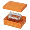 Коробка пластиковая FS с кабельными вводами и клеммниками IP55 240х190х90мм 40р 450V 6A 4кв.мм DKC F