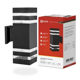 Светильник НБУ POLO-S-2хA60-BL E27 IP65 230В уличный настен. двусторон. под лампу 2хA60 алюм. черн.
