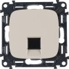 Розетка компьютерная 1-м Valena Allure RJ45 кат.5E UTP с лицев. панелью механизм сл. кость Leg 75384