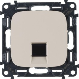 Розетка компьютерная 1-м Valena Allure RJ45 кат.5E UTP с лицев. панелью механизм сл. кость Leg 75384