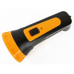 Фонарь аккумуляторный LED3804M 4LED аккум. SLA 220В пластик. черн./желт. (кор.) Ultraflash 12867