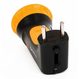 Фонарь аккумуляторный LED3804M 4LED аккум. SLA 220В пластик. черн./желт. (кор.) Ultraflash 12867