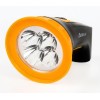 Фонарь аккумуляторный LED3804M 4LED аккум. SLA 220В пластик. черн./желт. (кор.) Ultraflash 12867