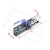 Разделитель для лотка H=100мм L2000 сталь 1.5мм УТ1.5 КЭМЗ 123 001025 14