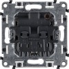 Розетка 1-м СП Valena Allure 16А IP20 250В 2P+E защ. шторки безвинтов. клеммы с лицев. панелью механ