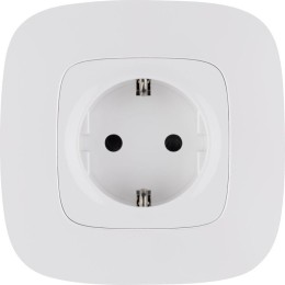 Розетка 1-м СП Valena Allure 16А IP20 250В 2P+E защ. шторки безвинтов. клеммы с лицев. панелью механ