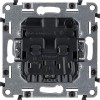 Розетка 1-м СП Valena Allure 16А IP2X 250В 2P+E безвинтов. клеммы с лицев. панелью механизм алюм. Le
