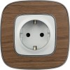 Розетка 1-м СП Valena Allure 16А IP2X 250В 2P+E безвинтов. клеммы с лицев. панелью механизм алюм. Le