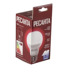 Лампа светодиодная LL-R-A60-11W-230-4K-E27 Груша 11Вт нейтр. E27 Ресанта 76/1/16