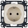 Розетка 1-м СП Valena Allure 16А IP2X 250В 2P+E безвинтов. клеммы с лицев. панелью механизм сл. кост