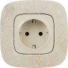 Розетка 1-м СП Valena Allure 16А IP2X 250В 2P+E безвинтов. клеммы с лицев. панелью механизм сл. кост