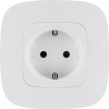 Розетка 1-м СП Valena Allure 16А IP20 250В 2P+E винтов. клеммы с лицев. панелью механизм бел. Leg 75