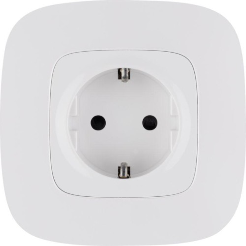 Розетка 1-м СП Valena Allure 16А IP20 250В 2P+E винтов. клеммы с лицев. панелью механизм бел. Leg 75