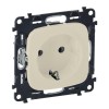 Розетка 1-м СП Valena Allure 16А IP20 250В 2P+E защ. шторки винтов. клеммы с лицев. панелью механизм