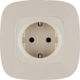Розетка 1-м СП Valena Allure 16А IP20 250В 2P+E защ. шторки винтов. клеммы с лицев. панелью механизм