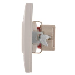 Розетка 1-м СП Rain 16А IP20 защ. шторки керамика бел. LEZARD 703-0202-124