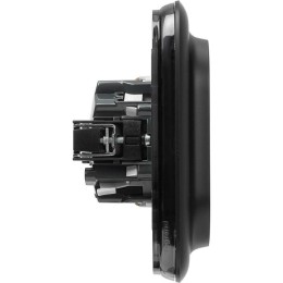 Розетка 2-м СП Valena Allure 16А IP20 250В 2х2P+E защ. шторки безвинт. клеммы с лицев. панелью антра