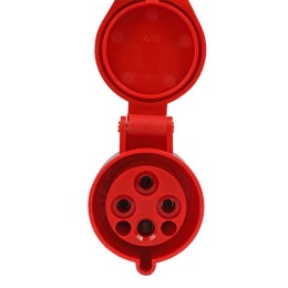 Розетка кабельная 214 16А 380AC 3P+PE 6ч IP44 КЭАЗ 222750