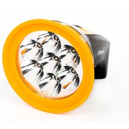 Фонарь аккумуляторный LED3807M 7LED 2 режима аккум. SLA 220В пластик. черн./желт. (кор.) Ultraflash