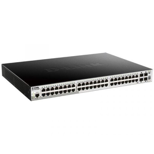 Коммутатор управляемый стекируемый DGS-1510-52XMP/A1A SmartPro 48 порт. 2-го уровня 2 10/100/1000Bas