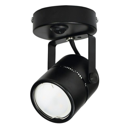 Светильник декоративный DLC-S612 GU10/B BLACK Sotto GU10 накладной без лампы выкл. на корпусе метал.