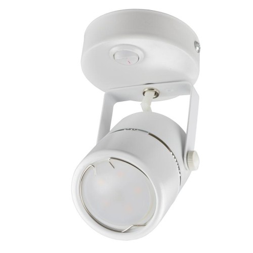 Светильник декоративный DLC-S612 GU10/B WHITE Sotto GU10 накладной без лампы выкл. на корпусе метал.