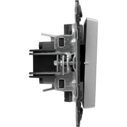 Выключатель 1-кл. СП Valena Life 10А IP20 250В 10AX с лицев. панелью безвинтов. зажимы механизм алюм