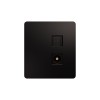 Розетка компьютерная + телевизионная СП ROUND MIELE RJ45 кат6+TV оникс Kranz KR-78-0722-3