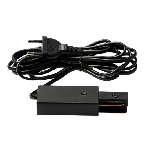 Ввод питания для шинопровода UBX-Q122 G02 BLACK 1 POLYBAG типа G с проводом питания 3м и вилкой 1ф ч