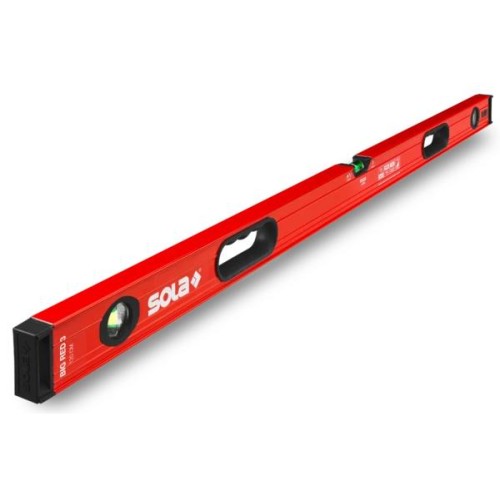 Уровень BIG RED 3 120 L=120см 3 глазка точн. 0.3мм/м SOLA 01219401