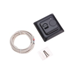 Терморегулятор механический R70XT с датчиком температуры пола и LED-индикатором 16А/5Вт черн. Rexant