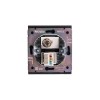 Розетка компьютерная + телевизионная СП STRONG MIELE RJ45 кат6+TV антрацит Kranz KR-78-0722-5