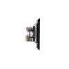 Розетка компьютерная + телевизионная СП STRONG MIELE RJ45 кат6+TV антрацит Kranz KR-78-0722-5