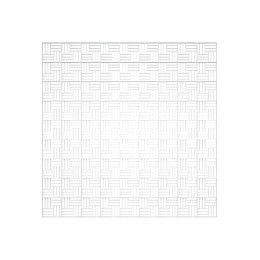 Решетка вентиляционная декоративная потолочная 595х595 бел. (уп.18шт) ERA П6060ДП Fusion